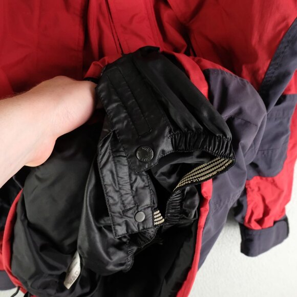 The North Face ATG Jacket Mens Small Red Blue Winter Shell Ski Nylon Hooded - Picture 9 of 10